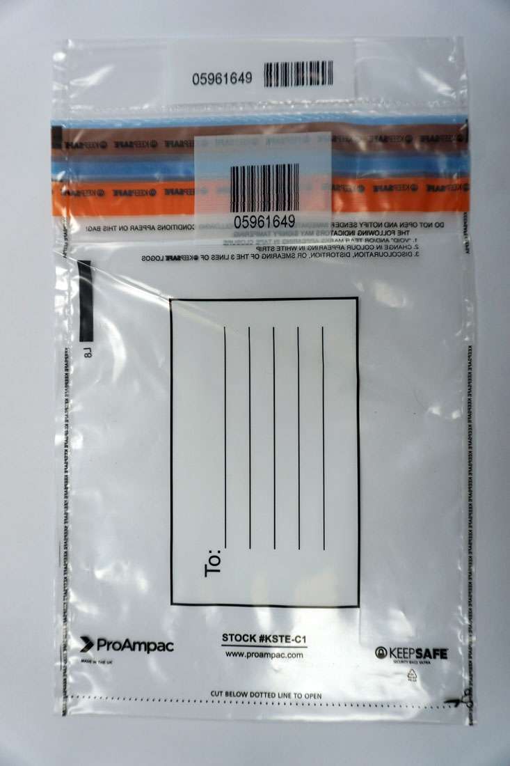 Custom Tamper Evident Bags TydenBrooks UK